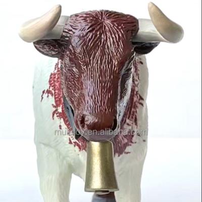 China High Quality Attractive Animal Figures Toys Bull Model Figurines Toys For Decoration for sale