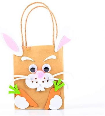 China Kraft Paper Bags Halloween Candy DIY Paper Bag Toys Children Cartoon Animal Kid Handmade Educational Toys for sale