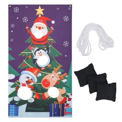 China Fashion Christmas Toss Game, Christmas Tree Target Game with 3pcs Throwing Bean Bags for Adults Kids Game Gift Indoor Christmas for sale