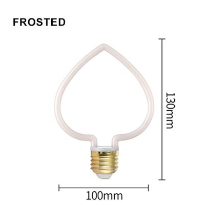 China Ip44 Outdoor Bulb Led Filament Dimmable Love Home 4w Frosted Milky Style for sale