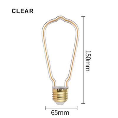 China St64 Milky Dim Edison Bulb Warm White Curved Shaped Bulbs 12 V  24 V 220 V for sale