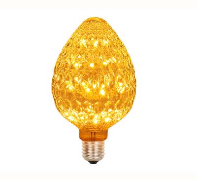 China Strawberry Glass Decorative Filament Bulbs 3 Watt Led G95 E27 95x135 Mm for sale