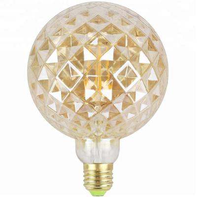 China Retro Led Vintage Filament Bulb Amber 8w Classic G95 G125  E27 Dimmable for sale