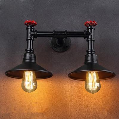 China Klassiek van de het Metaalwaterpijp van E27 Edison Filament Bulb Wall Lights de Muurlicht Te koop