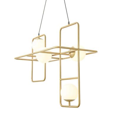 China Trendy Golden Iron Pendant Lights Modern Style For Indoor Home Lighting Fixtures for sale