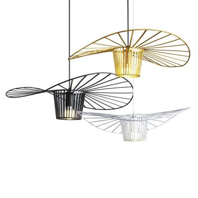 Chine Le pendant bon marché moderne de fer allume les lumières blanches noires de lampe pendante de la couleur E27 d'or à vendre