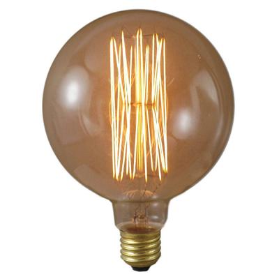 China G125 Globe Spiral Filament Led Bulb 40w 60w Carbon Filament Globes 1800k for sale