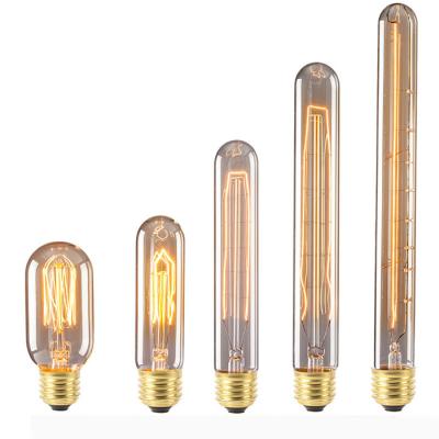 China Ampoule  Retro Led Vintage Filament Bulb T30 Carbon Filament Bulb T185 E27 E26 for sale