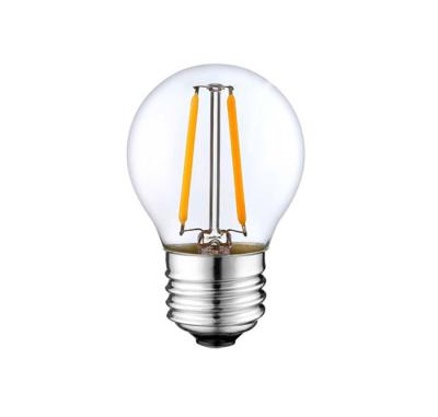 China Clear Golf Ball Edison Filament Bulbs 4w 400lm G45 E27 Led Filament Mini Globe Bulb for sale