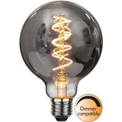 China B22 4000k Dimmable Vintage Globe Filament Bulb G95 Smoky 4watt 360 Degree Beam Angle for sale