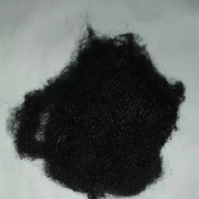 China Other China Factory Sale 2.5d*51mm Hydrophilic Black Carpet Professional Polyester Staple Fiber for sale