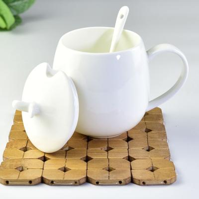 China Sustainable Unbreakable Ceramic Coffee Mug And Mug With Spoon Ceramic Mug for sale