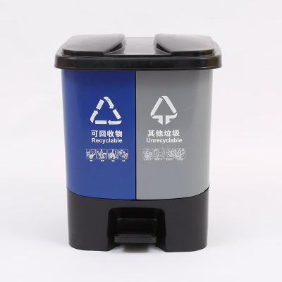 China Custom Plastic Plastic Trash Bin Dust Bin Public Eco Friendly Wholesale Sustainable for sale