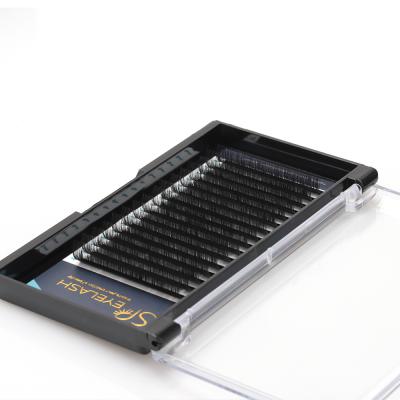 China Easy to take off hot sale 8-25mm 0.15mm 0.2mm classic 12 row eyelash extension with top pbt material from Korea for sale