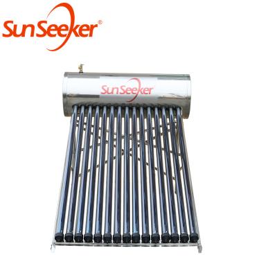 China Wholesale Hotel Integrate Pressure Stainless Steel 200l Heat Pipe Solar Water Heater Pressurized Home Solar Water Heater for sale