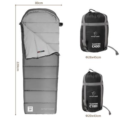 China New Arrival Hitorhike Cotton Sleeping Envelope Type Outdoor Lightweight Camping Bag Lightweight Machine Washable Sleeping Envelope Bag Type for sale