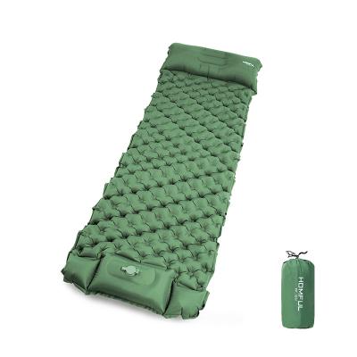 China HOMFUL Fast Inflate Sleep Pad For Self Camping Inflating Sleep Mat Ultralight With Foot Pump Fast Inflation Waterproof Rising Mattress for sale