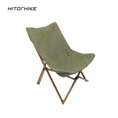 China Hitorhike Modern Newcomer Furniture Camping Aluminum Folding Chair Portable Wood Grain Chair for sale