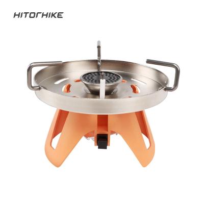 China Hitorhike portable ultralight portable folding outdoor camping stove to increase picnic BBQ gas stove for sale