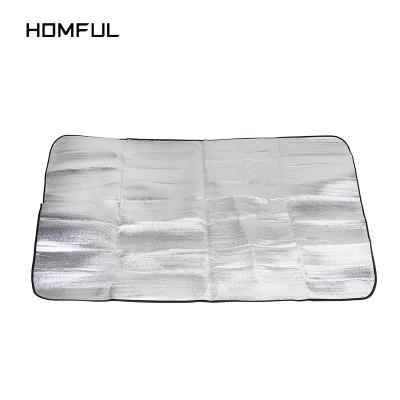 China Outdoor Camping Raising HOMFUL Durable Aluminum Coating Tent Mattress Picnic Camping Traveling Moisture Proof Mattress 1.5metre 2metre for sale