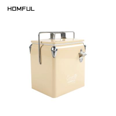 China HOMFUL Outdoor Newcomer Retro Insulated Camping Keep Cooler Box Portable Keep Cool Box for sale