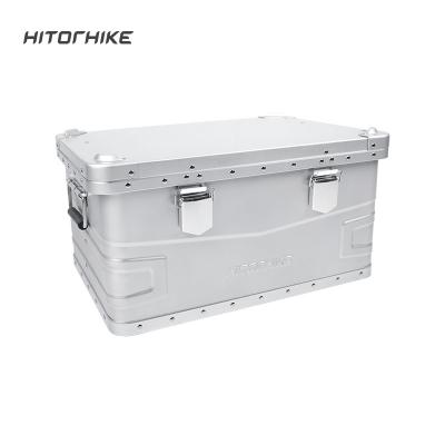 China Hitorhike Viable Newcomer Outdoor Camping Storage Box Aluminum Alloy Multifunctional Folding Storage Box for sale