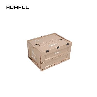 China HOMFUL Large Size Large Capacity Folding Storage Box Camping Store Viable Outdoor Box for sale