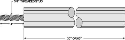 China Fresh Water Environment Water Tank Anode Rod With High Corrosion Resistance for sale