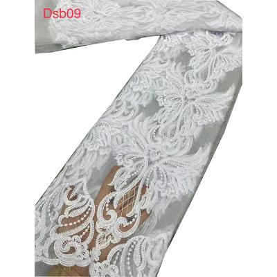 Китай Newest Viable Sparkly Sparkly Wedding Dress Sequins Lace Fabric 135cm Bridal Lace продается