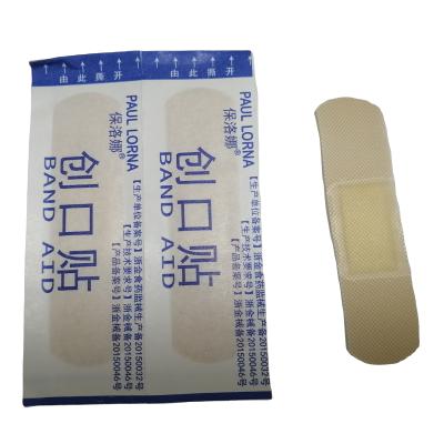 China High Quality Hot Selling Wholesale Supplies First Aid Bandage Waterproof Plaster Cloth Printed To Customize Band Aid Types for sale