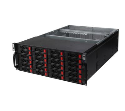 China With Hot Fan 4U 24bays 3.5inch Server GPU Chassis Case Huge Exchange Data Storage Server Chassis for sale