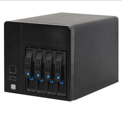 China 1.0mm SGCC 4 hotswap NAS storage tower case server mini bays for office for sale