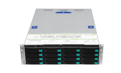 China With Fan 16 Bays 3U Rack Mount NAS Storage Server Case Industrial Server Case for sale