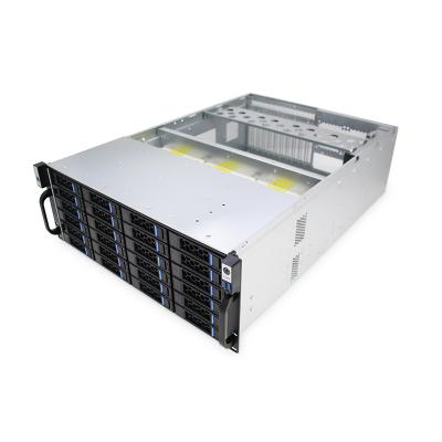 China With Fan 4u 24 Bays GPU Server Case High Performance Storage Server Chassis With 12gb/s Mini SAS Motherboard for sale