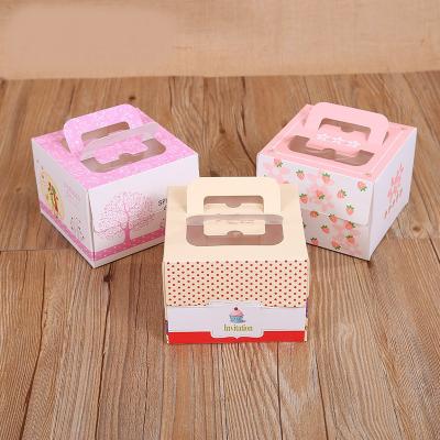 China Recycled Materials Cheap Recycled Factory Price Wholesale Custom Cake Boxes With Window And Wedding Cake Boxes Cake Packaging Boxes for sale