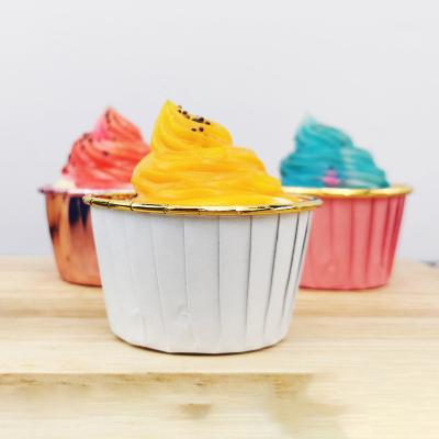 China Cheap Wholesale Disposable Fancy Cake Tools Mini Cups Stand Cup Cake Liners Cake Cups For Party for sale