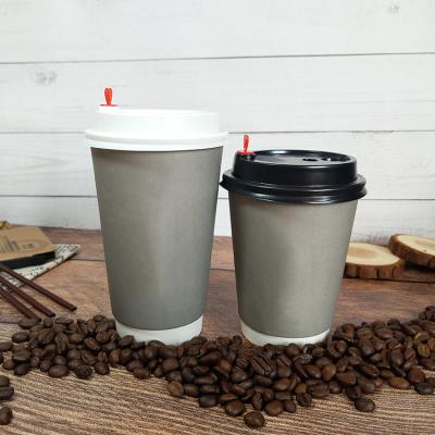 China Design fashional disposable custom printed your own logo coffee cup wallpaper mug PLA takeaway paper cup double for sale