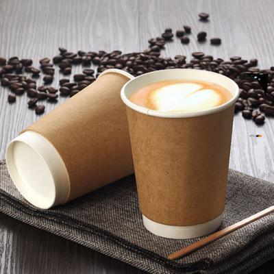 China High Quality Disposable Eco Kraft Paper Cup Disposable Paper Cup 12oz Disposable Paper Cup With Insert for sale