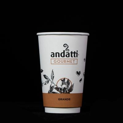 China High Quality Biodegradable Wholesale PLA Coffee Cups Disposable Eco Friendly Compostable Paper For Hot Drinks for sale