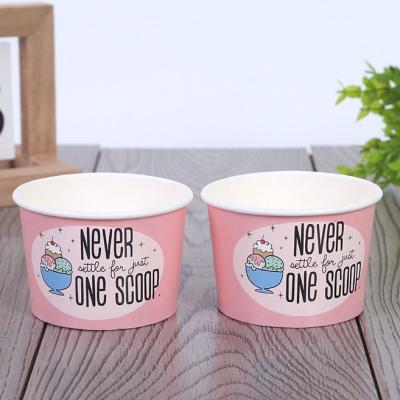 China Printed Biodegradable Cheap Drinks To Go 2.5oz Paper Cup For Ice Cream for sale