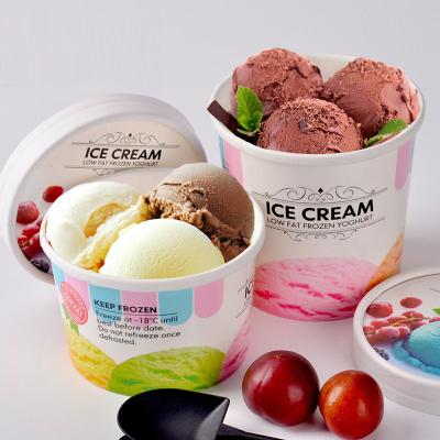 China Biodegradable Factory Custom Design 100ml Beverage Paper Cup For Ice Cream for sale