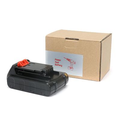 Cina 20V 4000mAh Black & Decker batterie per utensili elettrici, sostituzione della batteria per utensili elettrici Li Ion in vendita