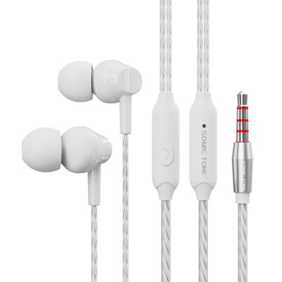 China Wholesale High Quality Comfortable Wearing Bass Earbuds Handsfree Headphones Earphone 3.5mm Cable Plug for sale