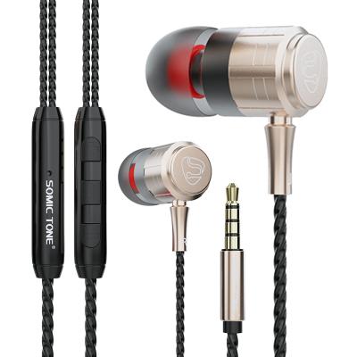 China Earbud 10mm In-Ear Stereo Sound Headphones 3.5mm Bass Stereo Wired Earphone HIFI Dynamic Driver Unit For Game Music Movie for sale