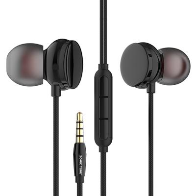 China Perfect Sound HD High Fidelity True Stereo Wired Headphones In Ear Headphones With Microphone Bass Stereo Earphones Earbuds Heavy for sale