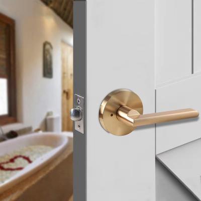 China American Interior Door Handle High Quality Premium Door Handle Set Modern Gold Bedroom Black Zinc Alloy Door Handle for sale