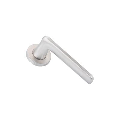 China Supplied With Bolt-Through Lever Stainless Steel Wholesale Solid Wood Door Handles Fixings Factory Manufacturers For Room Door for sale