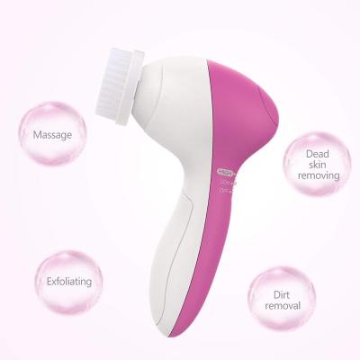 China Peep Remover 5 in 1 Electric Inface Set Face Skin Care OEM Eyelash Brush Makeup Brush Cleaner Facial Cleansing Brush for sale