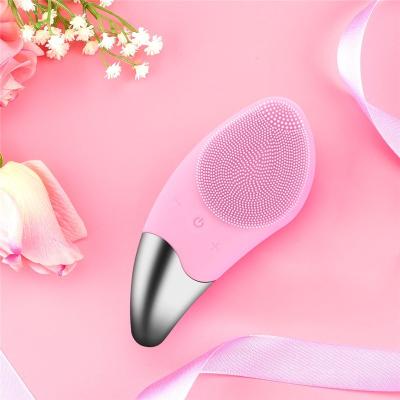 China 2021 Logo Design Custom Silicone Brush Acne Treatment Brush Facial Cleansing Massager Clean for sale