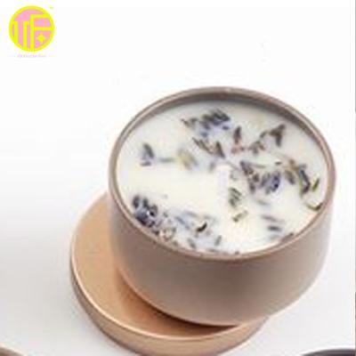 China Birthdays Lavender Flower Candles Private Label Wax Scented Candle for sale